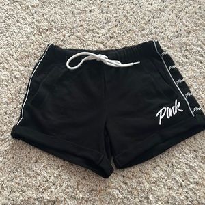 Victoria Secret Pink black lounge shorts.